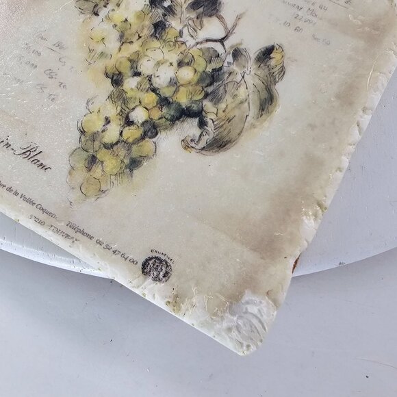 Chateau Montagne Vineyard Wine Grapes Coasters Set of 4 NIB - Picture 9 of 9